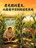 老光棍的夏天,从偷看冲凉到按进苞米地